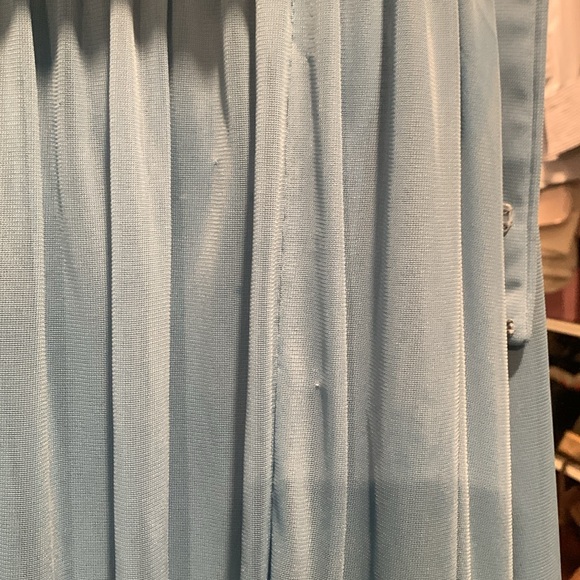 Azazie Hazel Steel Blue Dress in Size A0 - Picture 9 of 12